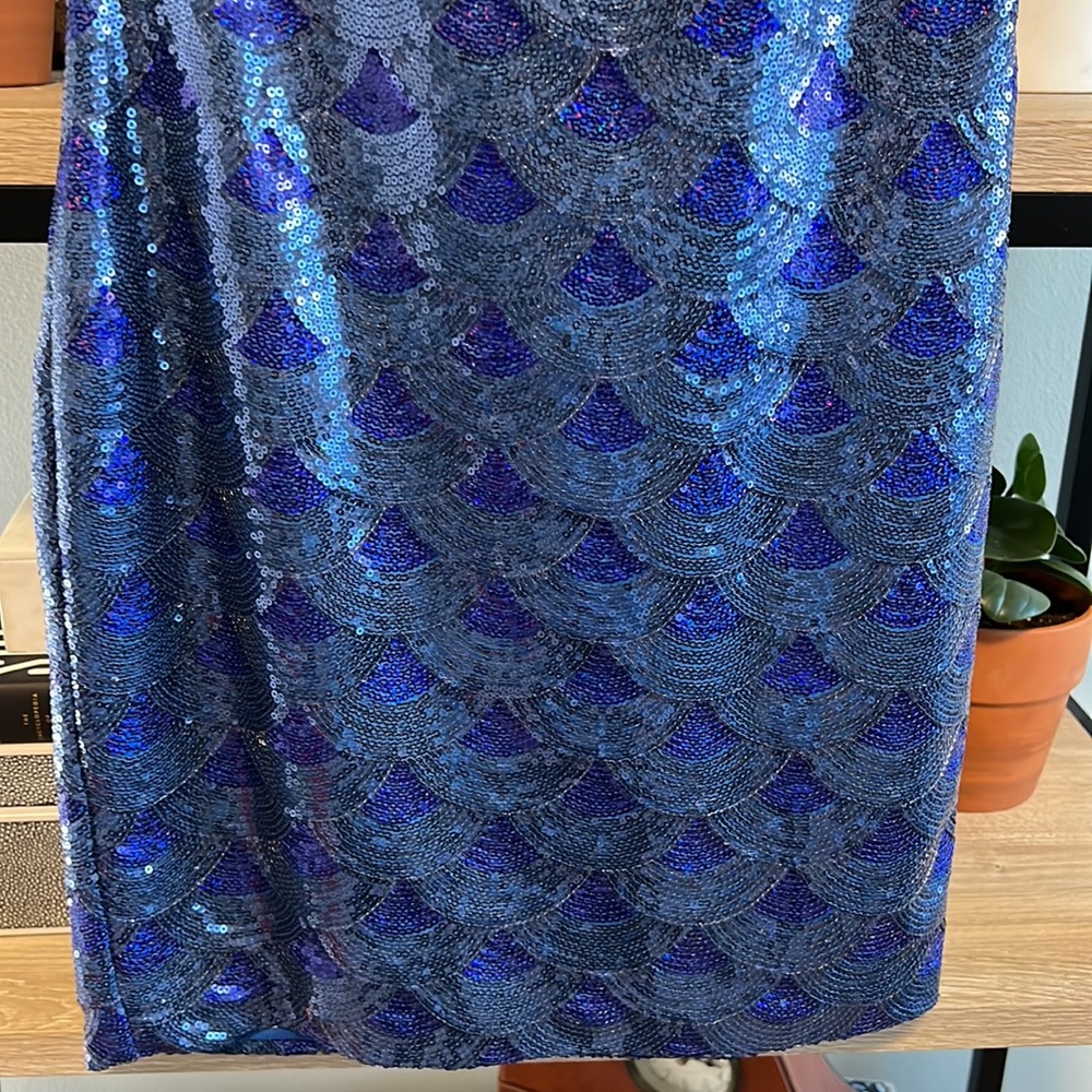 As U Wish Mini Full Mermaid Sequined Mini Dress, S - Picture 4 of 10